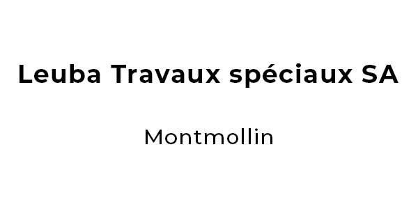 Leuba Travaux spéciaux SA