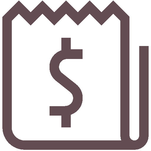 hours calculation and expense accounts icon