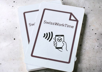 Carte de timbrage NFC SwissWorkTime